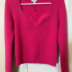 Bright Pink Sexy Women's Sweater